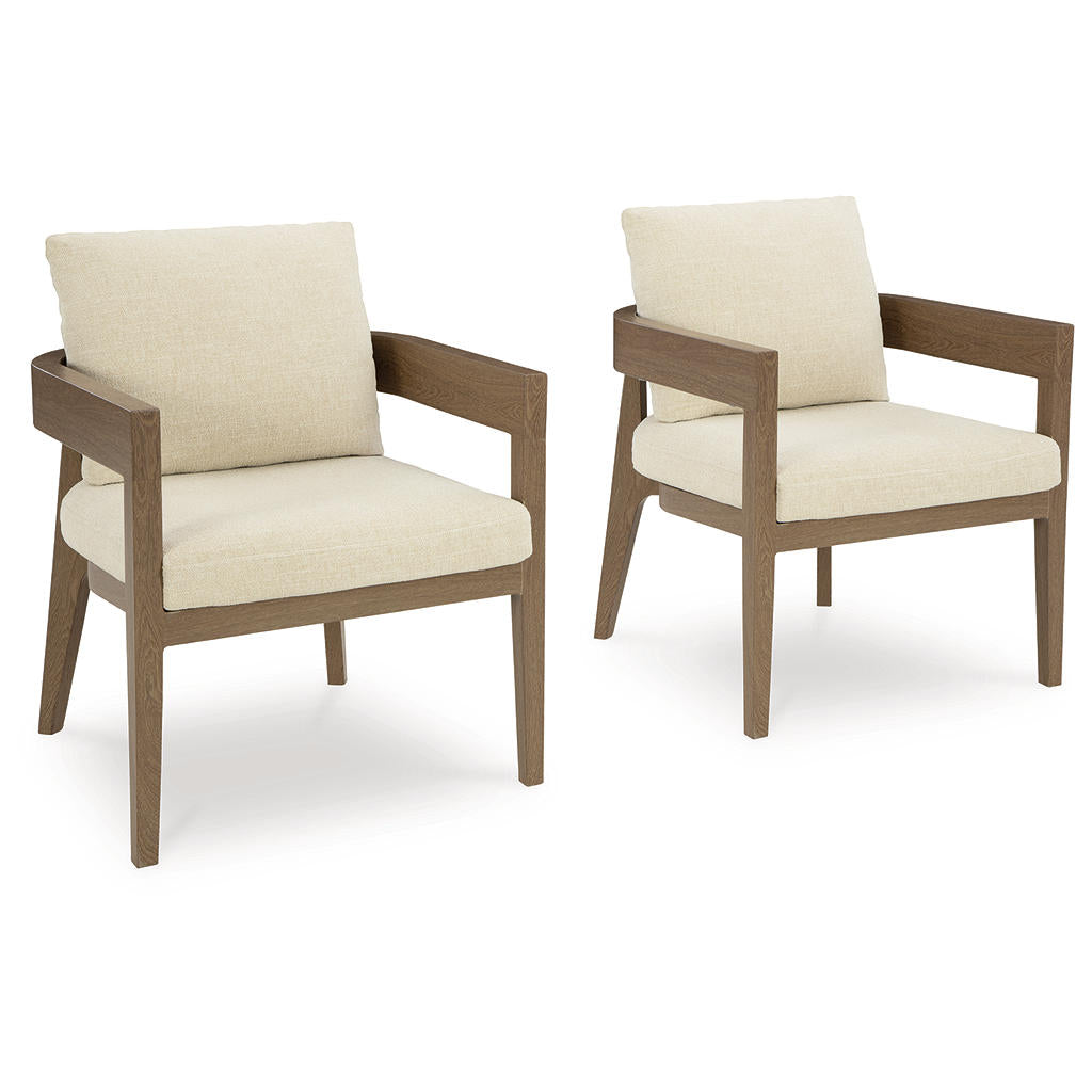 Serene Bay Outdoor Dining Arm Chair with Cushion (Set of 2) Signature Design by Ashley® Outdoor