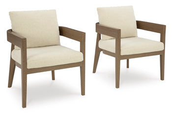 Serene Bay Outdoor Dining Arm Chair with Cushion (Set of 2) Signature Design by Ashley® Outdoor