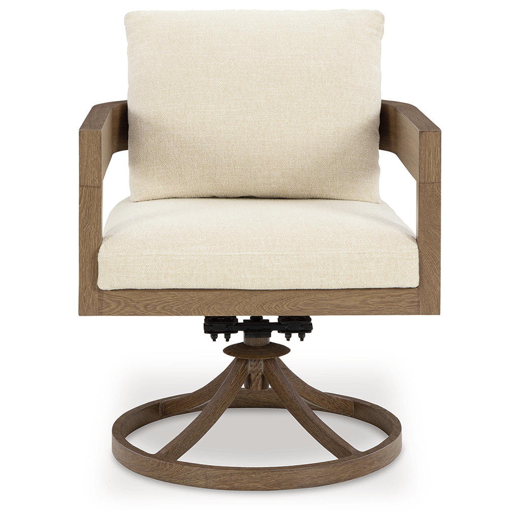 Serene Bay Outdoor Swivel Dining Chair with Cushion (Set of 2) Signature Design by Ashley® Outdoor