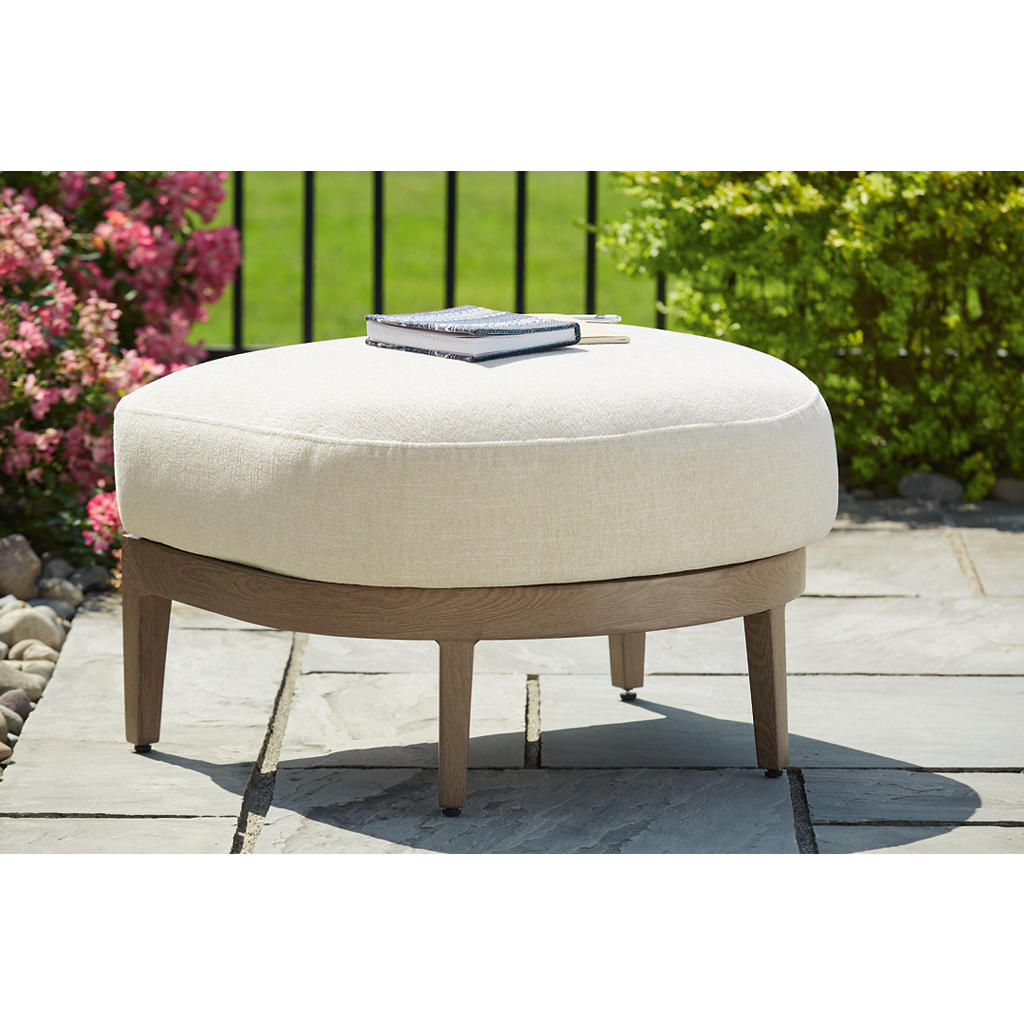 Serene Bay Outdoor Ottoman with Cushion Signature Design by Ashley® Outdoor