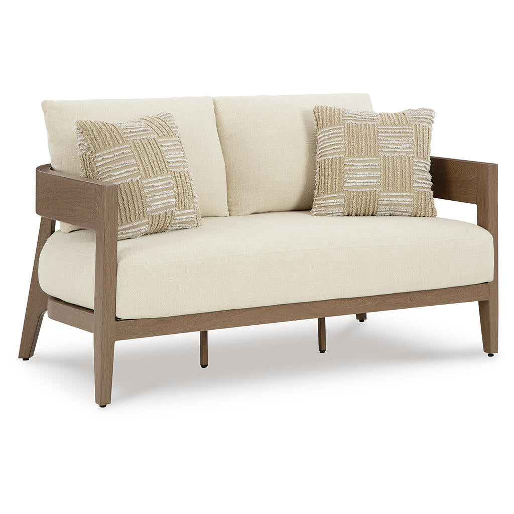 Serene Bay Outdoor Loveseat with Cushion Signature Design by Ashley® Outdoor
