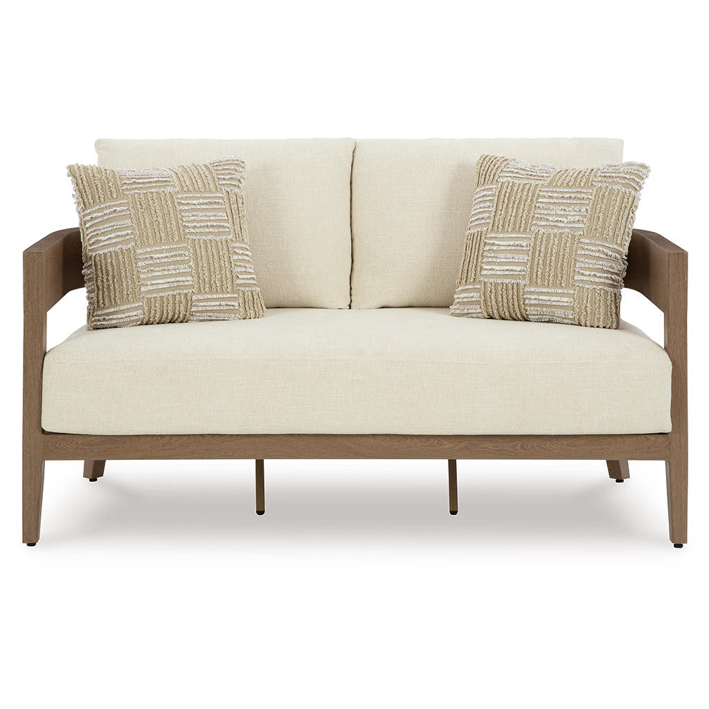 Serene Bay Outdoor Loveseat with Cushion Signature Design by Ashley® Outdoor