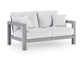 Hurley Park Outdoor Loveseat with Cushion Signature Design by Ashley® Outdoor