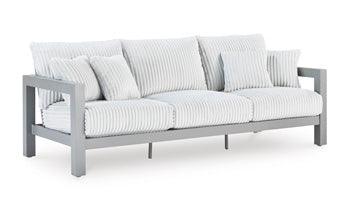 Hurley Park Outdoor Sofa with Cushion — Gray Signature Design by Ashley® Outdoor