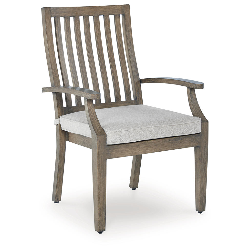 Rainier Ranch Outdoor Arm Chair with Cushion (Set of 2) Signature Design by Ashley® Outdoor