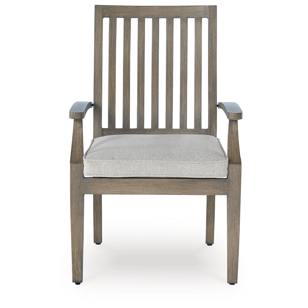 Rainier Ranch Outdoor Arm Chair with Cushion (Set of 2) Signature Design by Ashley® Outdoor