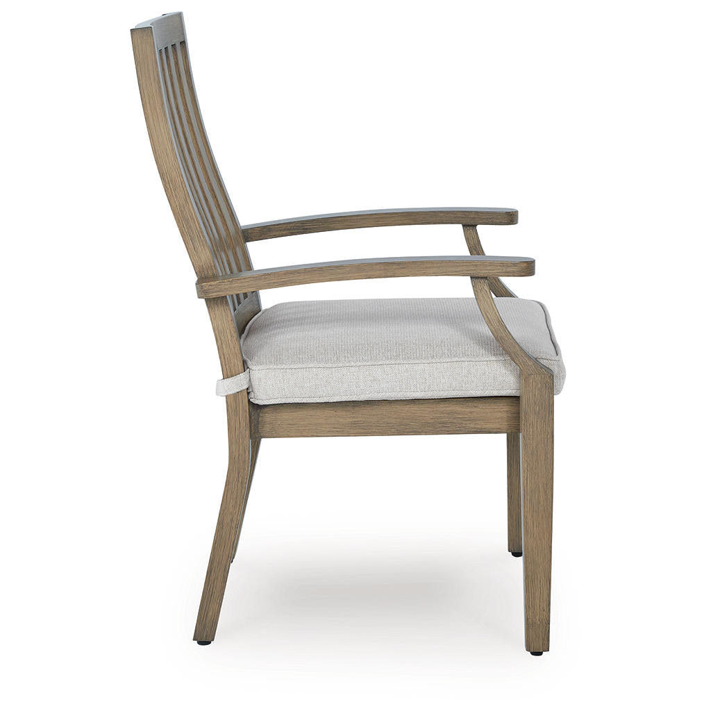 Rainier Ranch Outdoor Arm Chair with Cushion (Set of 2) Signature Design by Ashley® Outdoor
