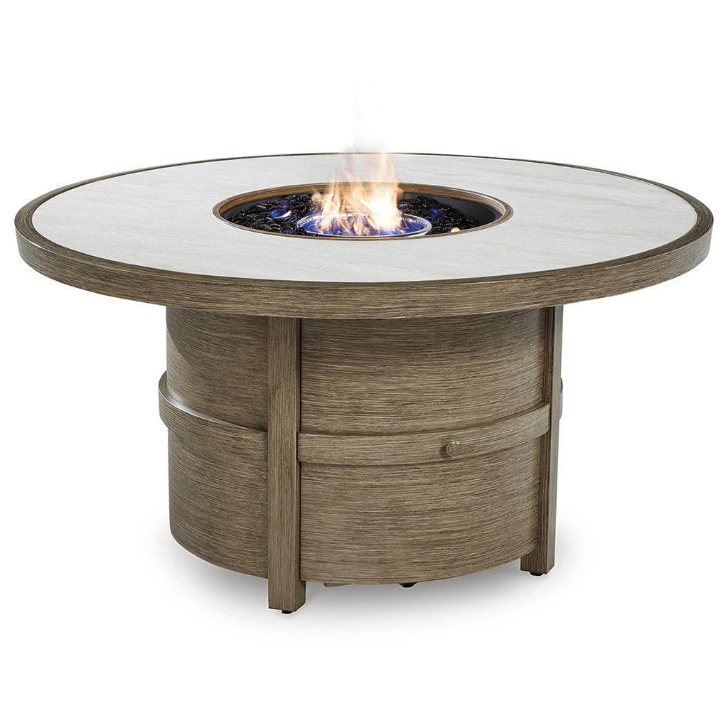 Rainier Ranch Fire Pit Table Signature Design by Ashley® Outdoor