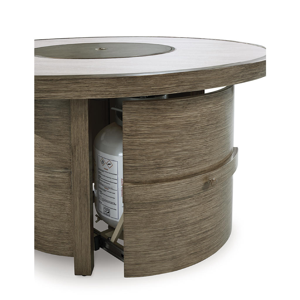 Rainier Ranch Fire Pit Table Signature Design by Ashley® Outdoor