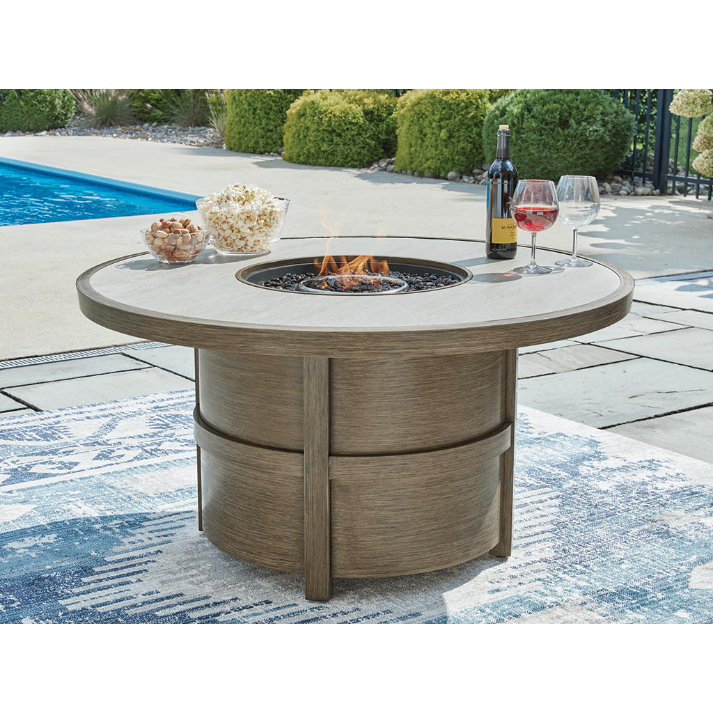 Rainier Ranch Fire Pit Table Signature Design by Ashley® Outdoor