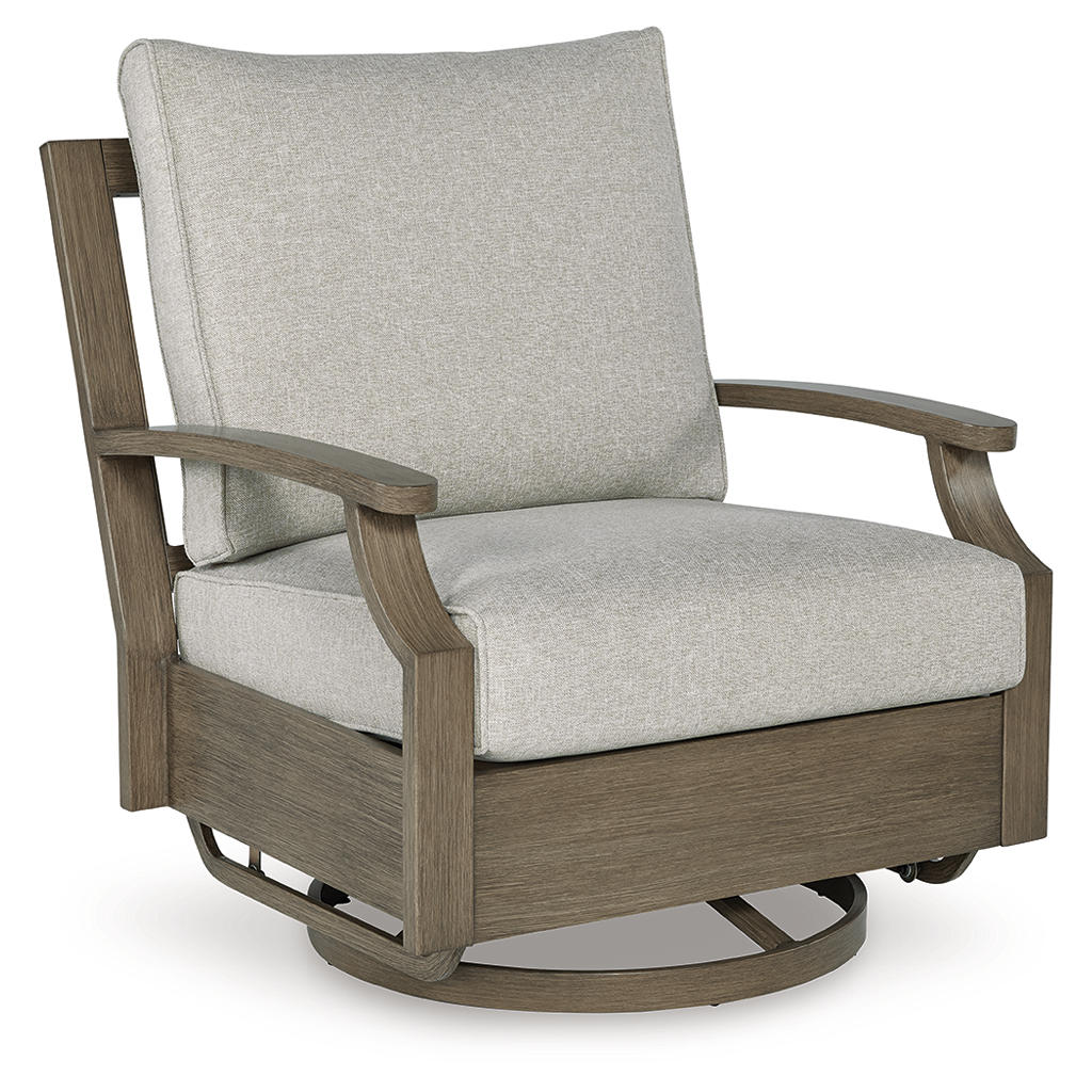 Rainier Ranch Outdoor Swivel Glider Chair with Cushion Signature Design by Ashley® Outdoor