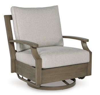 Rainier Ranch Outdoor Swivel Glider Chair with Cushion Signature Design by Ashley® Outdoor