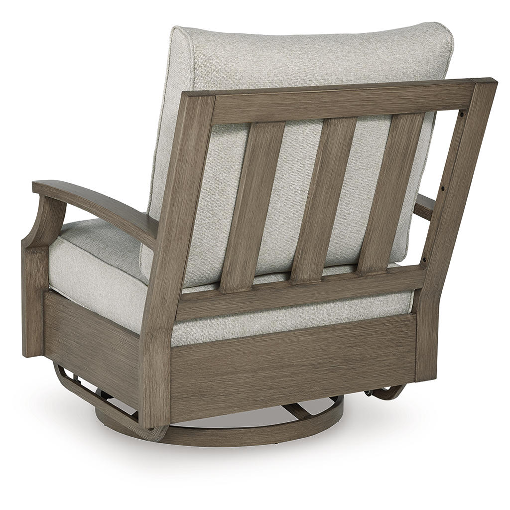 Rainier Ranch Outdoor Swivel Glider Chair with Cushion Signature Design by Ashley® Outdoor