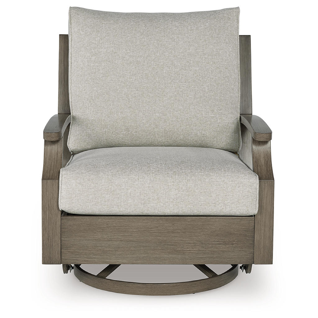 Rainier Ranch Outdoor Swivel Glider Chair with Cushion Signature Design by Ashley® Outdoor