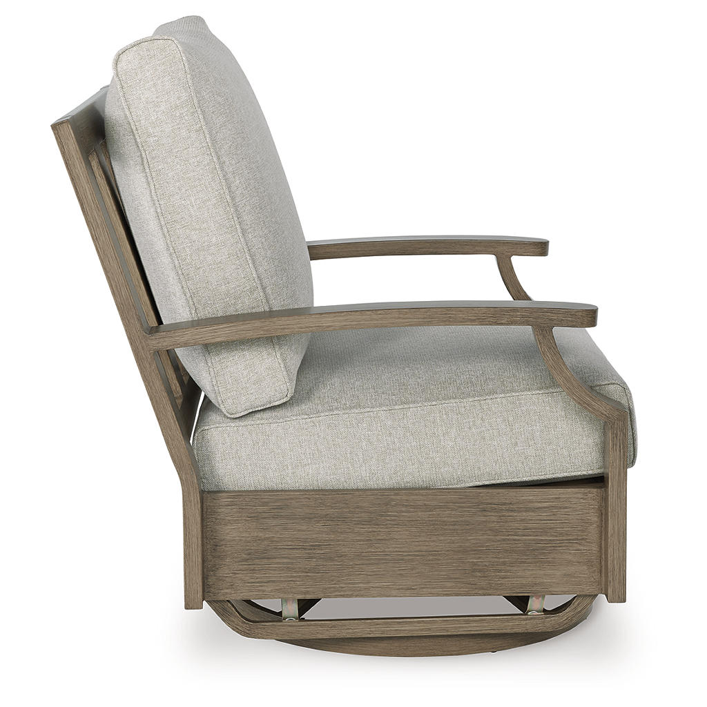 Rainier Ranch Outdoor Swivel Glider Chair with Cushion Signature Design by Ashley® Outdoor