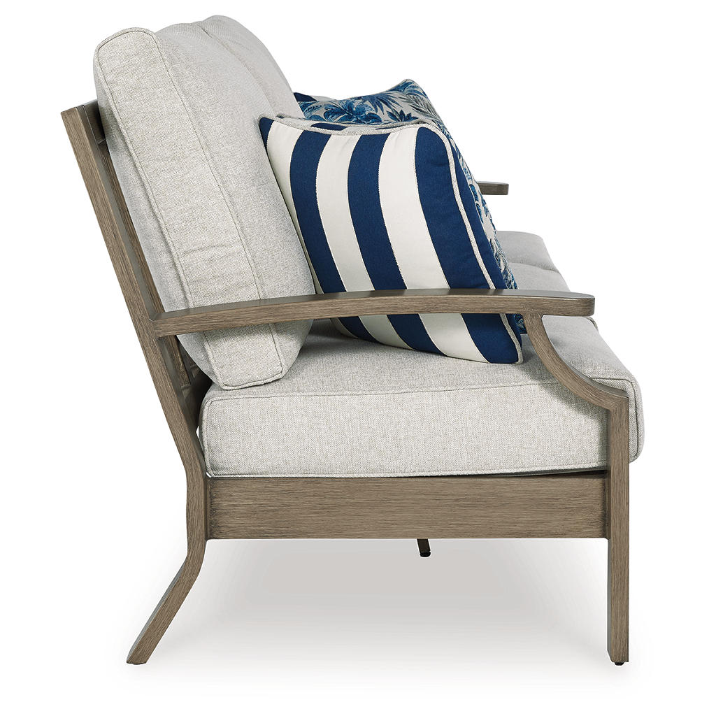 Rainier Ranch Outdoor Sofa with Cushion Signature Design by Ashley® Outdoor