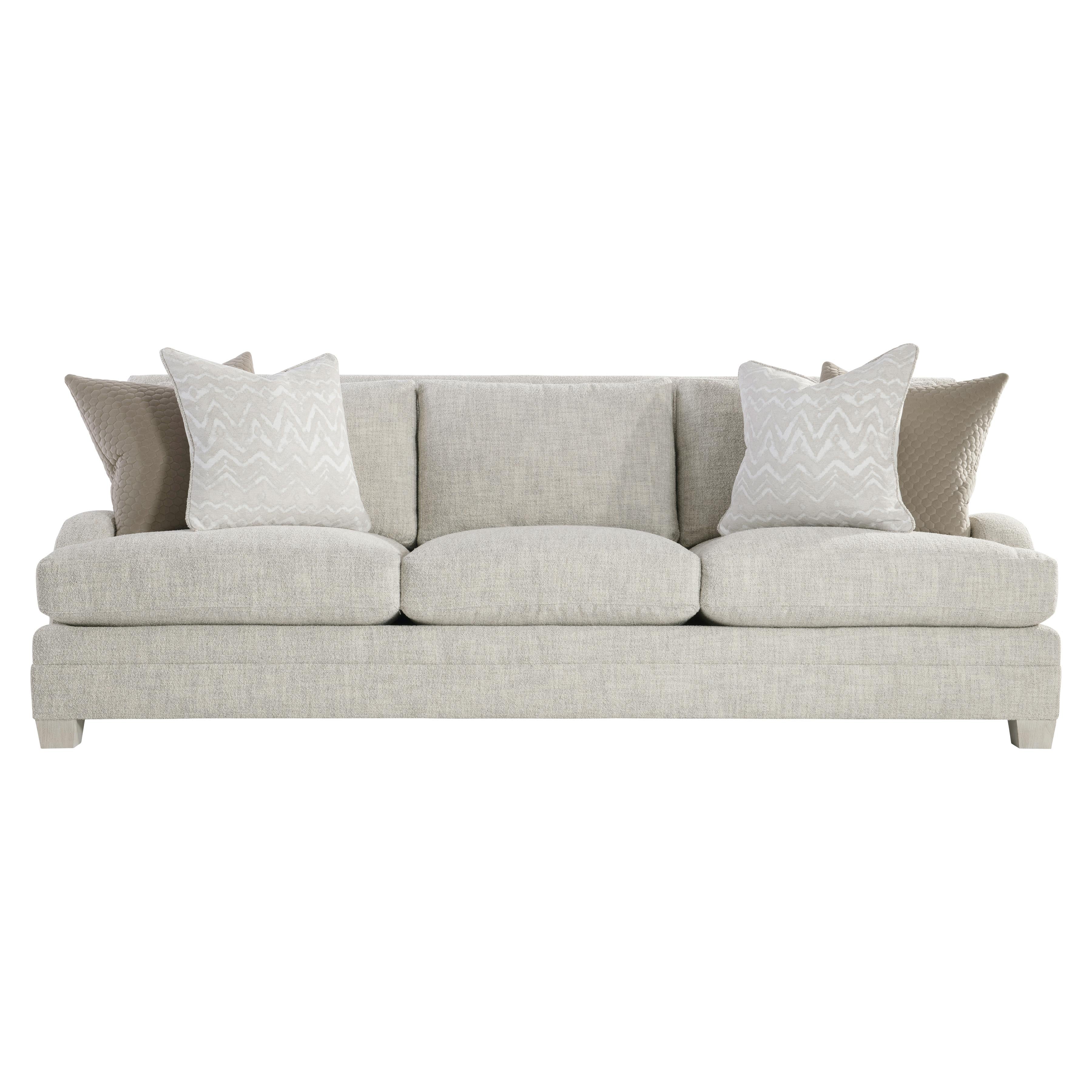Bernhardt Rollins Fabric Sofa — Low Arms, Lofty Comfort Bernhardt Sofa