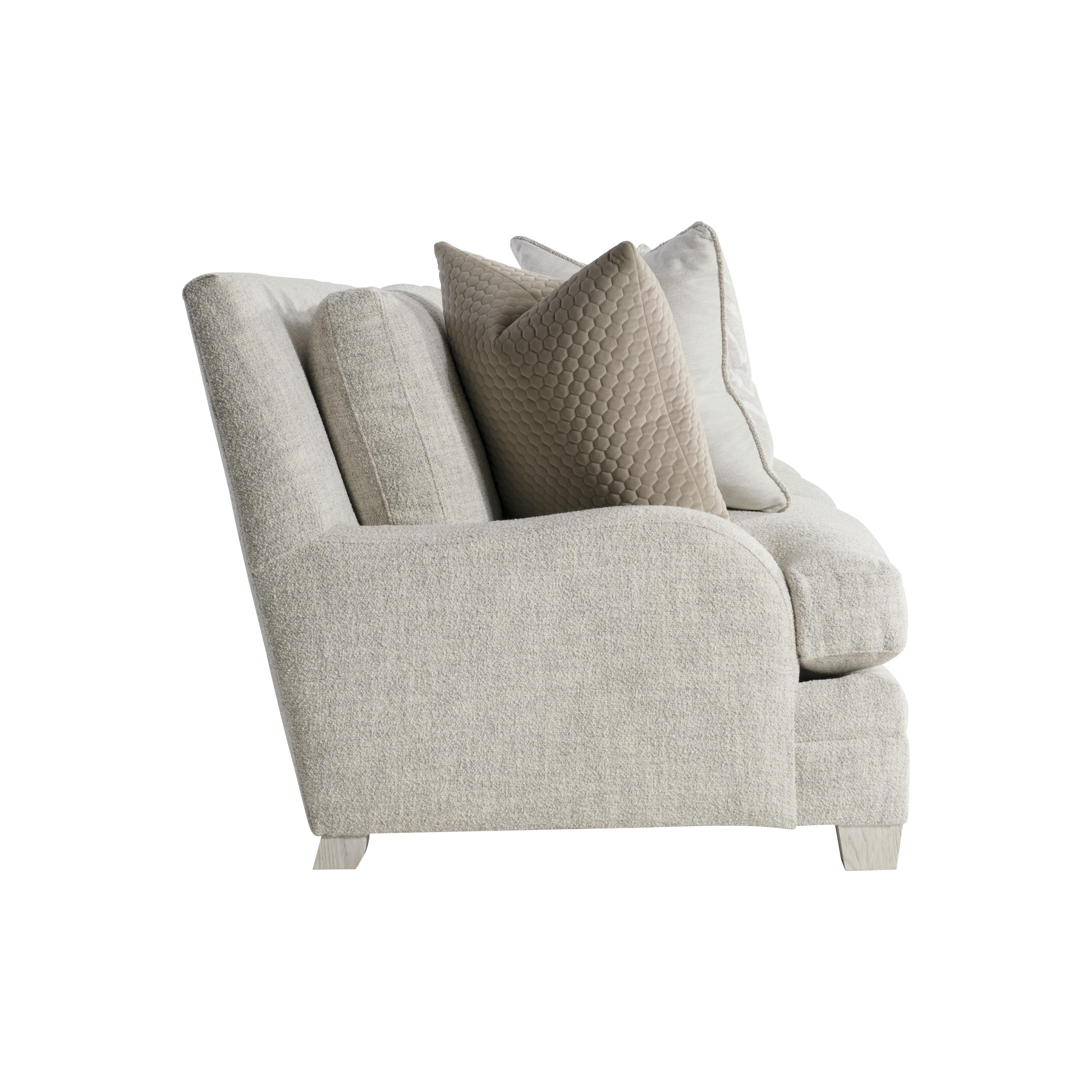 Bernhardt Rollins Fabric Sofa — Low Arms, Lofty Comfort Bernhardt Sofa