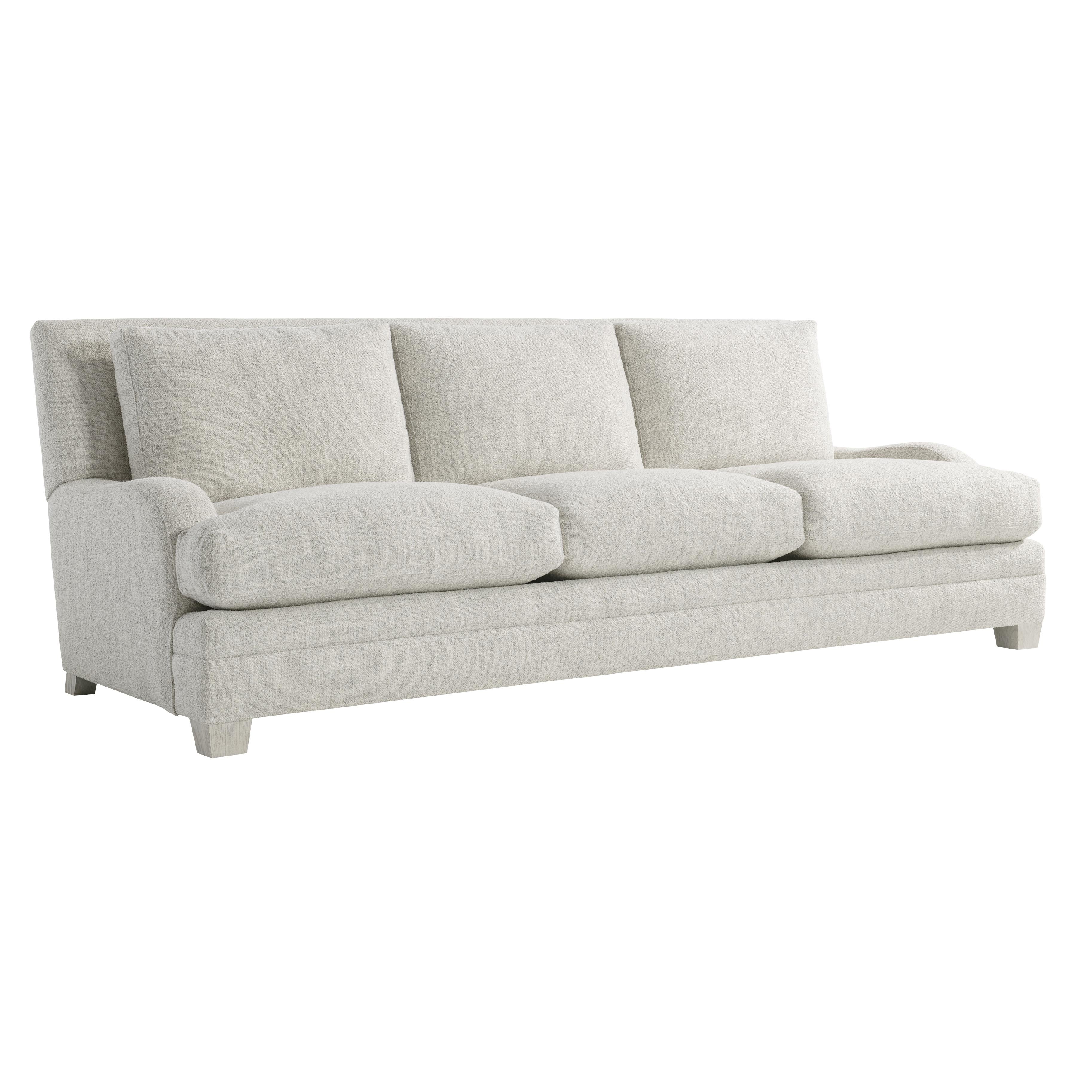 Bernhardt Rollins Fabric Sofa — Low Arms, Lofty Comfort Bernhardt Sofa
