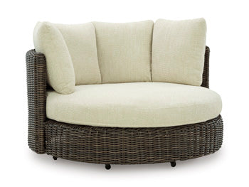 Kimora Outdoor Swivel Lounge Chair with Cushion Signature Design by Ashley® Outdoor