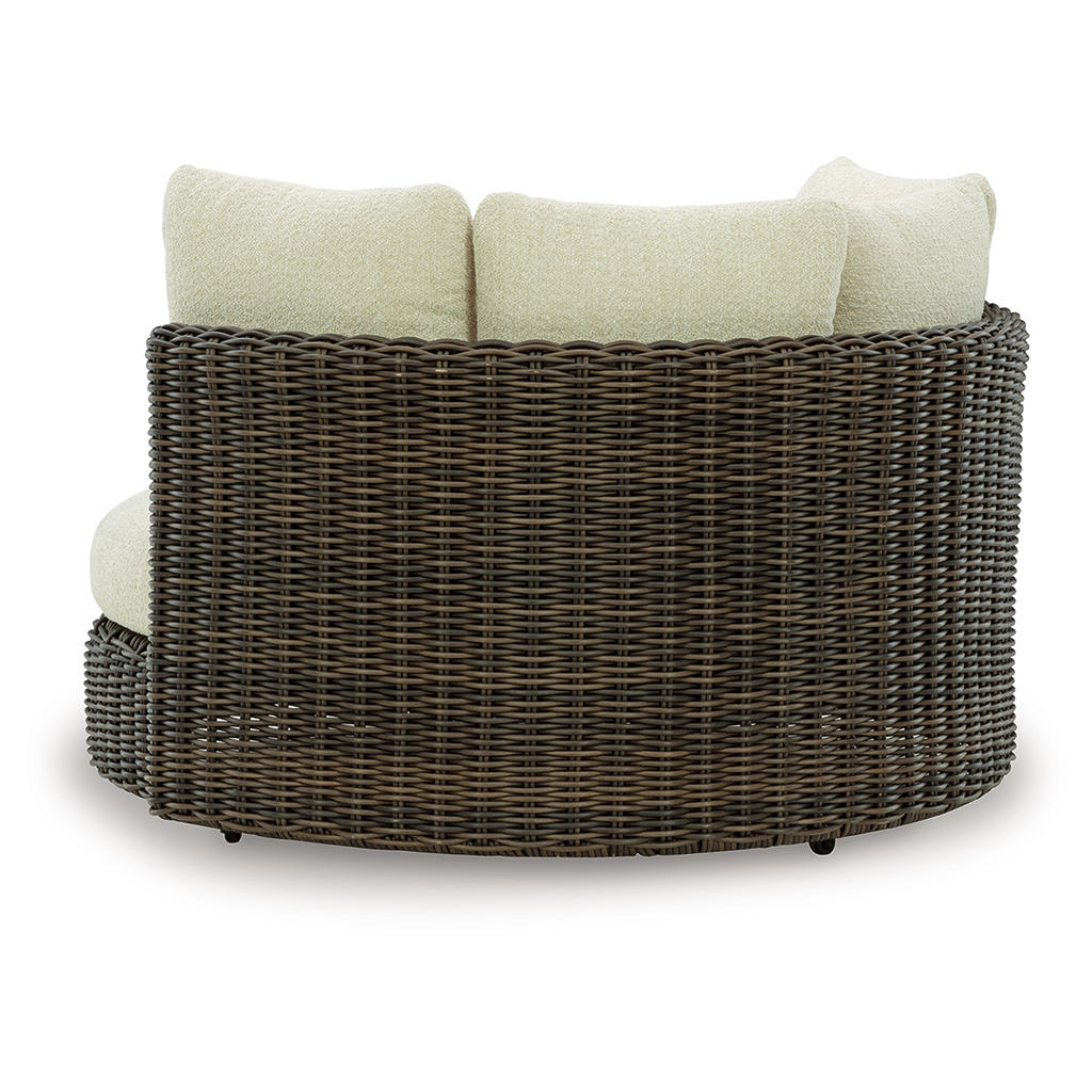 Kimora Outdoor Swivel Lounge Chair with Cushion Signature Design by Ashley® Outdoor