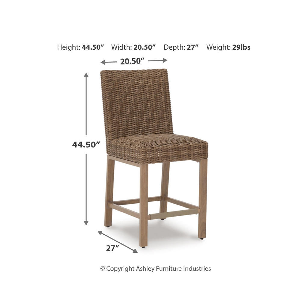 Walton Bridge Outdoor Bar Table and 4 Barstools Signature Design by Ashley® Uncategorized
