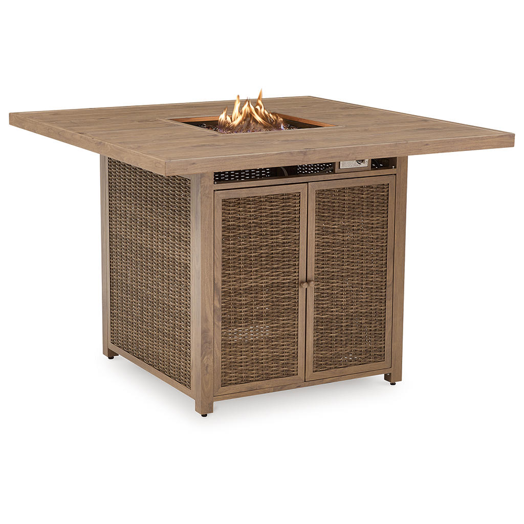 Walton Bridge Outdoor Bar Table and 4 Barstools Signature Design by Ashley® Uncategorized