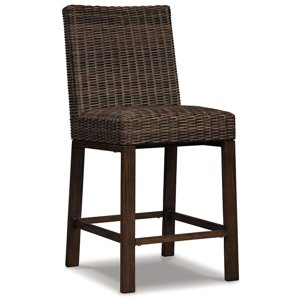 Paradise Trail Outdoor Counter Height Dining Table with 6 Barstools Signature Design by Ashley® Uncategorized