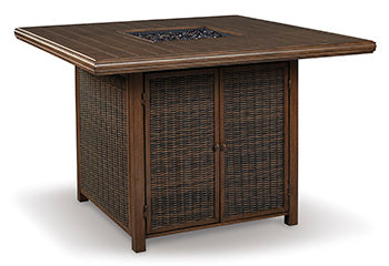 Paradise Trail Bar Table with Fire Pit Signature Design by Ashley® Outdoor