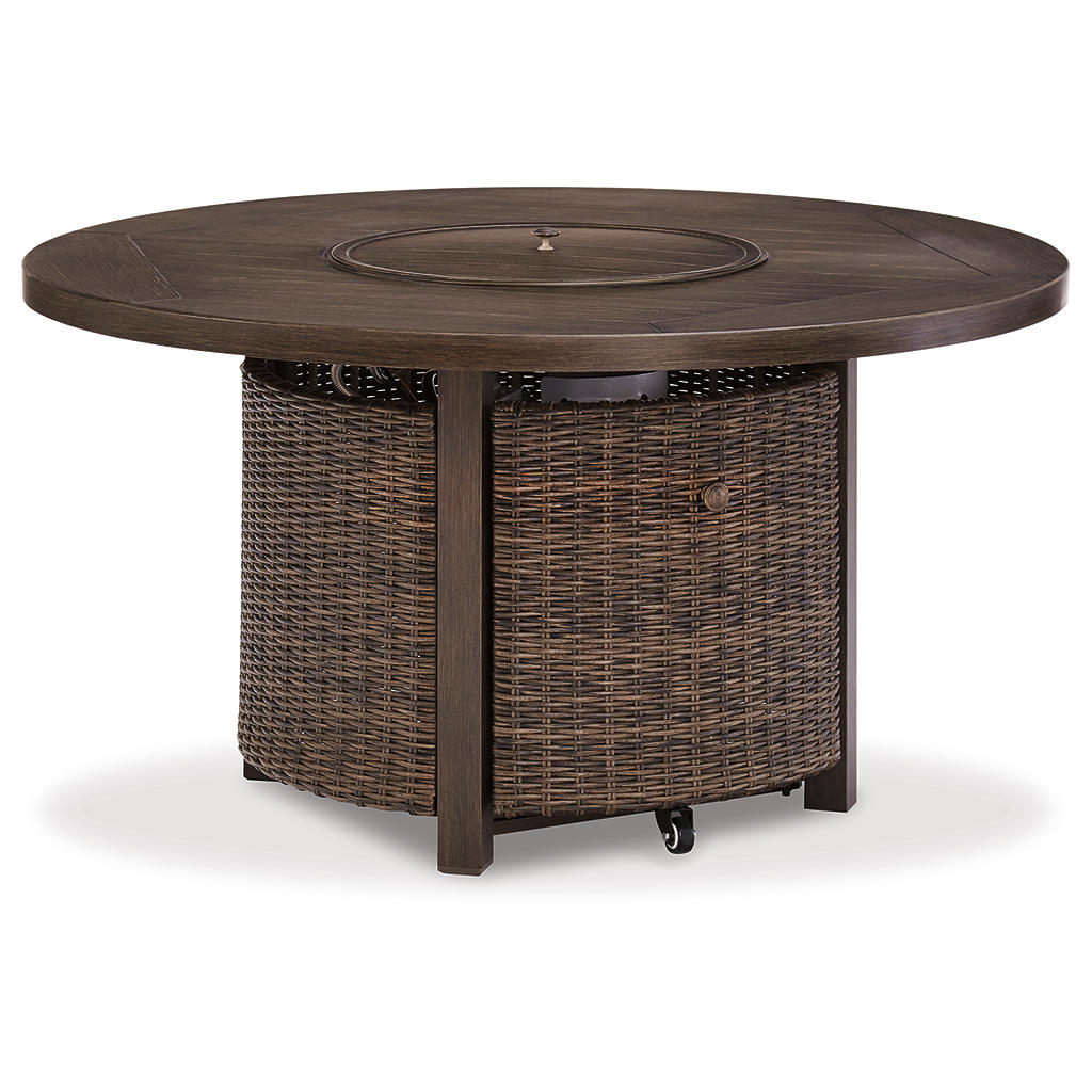 Paradise Trail Outdoor Loveseat, Fire Pit Table and 2 Lounge Chairs Signature Design by Ashley® Uncategorized
