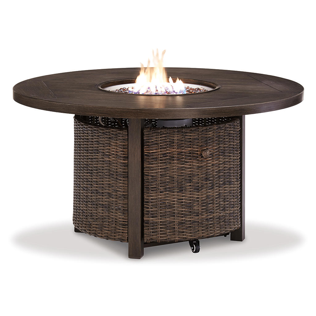 Paradise Trail Outdoor Loveseat, Fire Pit Table and 2 Lounge Chairs Signature Design by Ashley® Uncategorized