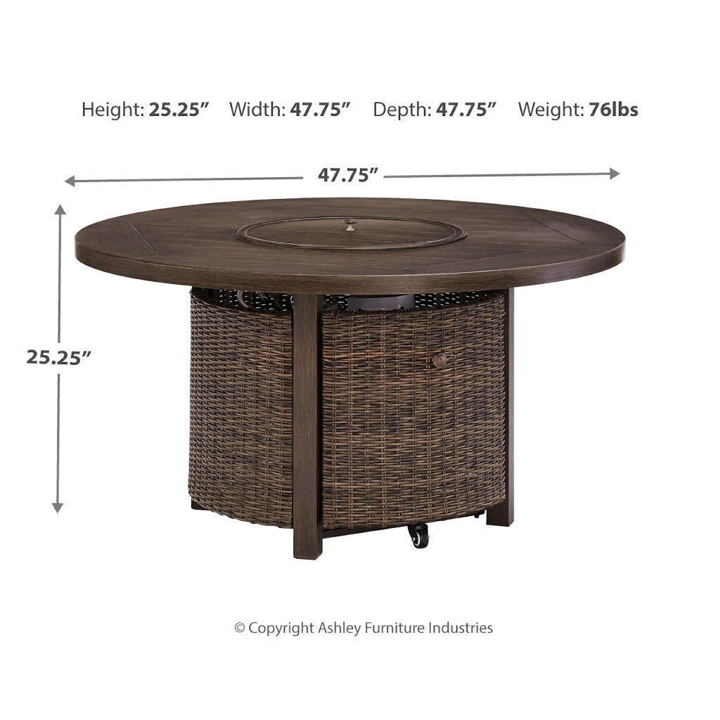 Paradise Trail Outdoor Loveseat, Fire Pit Table and 2 Lounge Chairs Signature Design by Ashley® Uncategorized