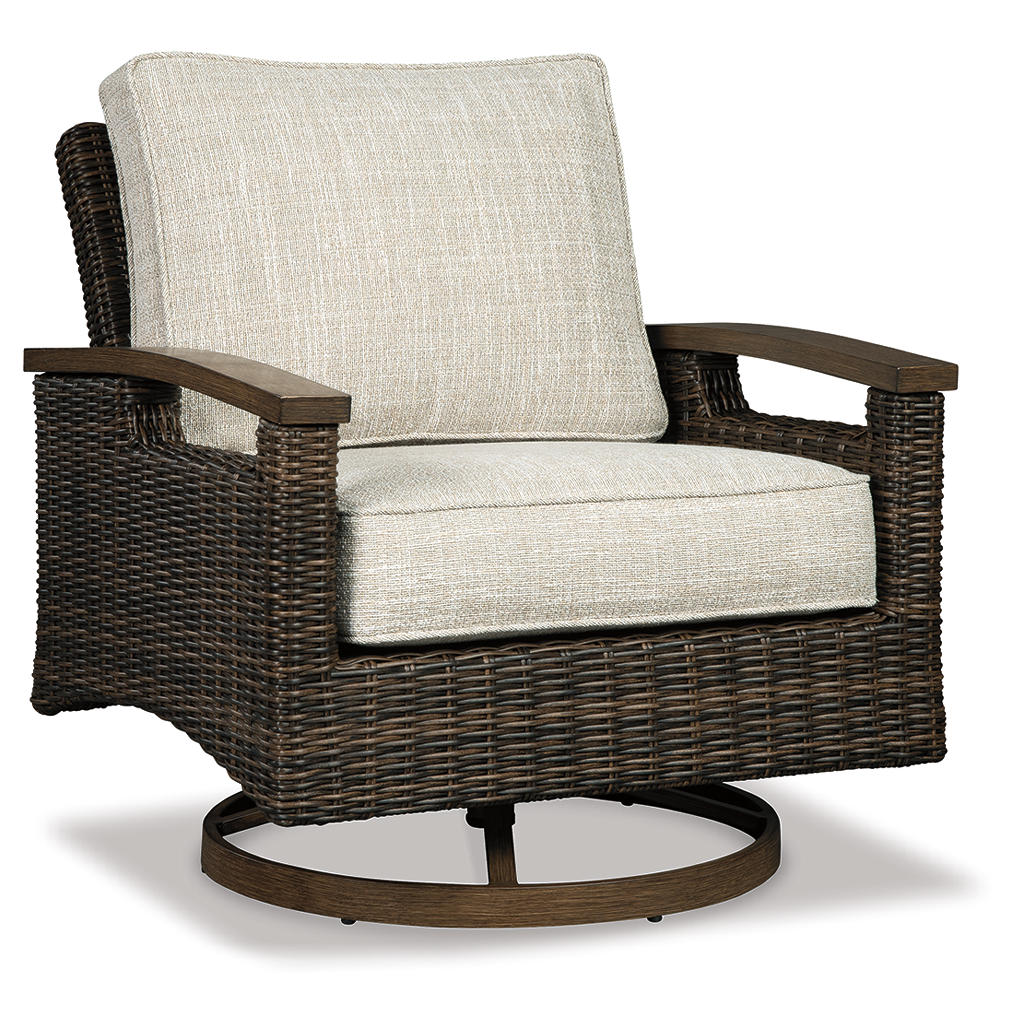 Paradise Trail Outdoor Loveseat, Fire Pit Table and 2 Lounge Chairs Signature Design by Ashley® Uncategorized