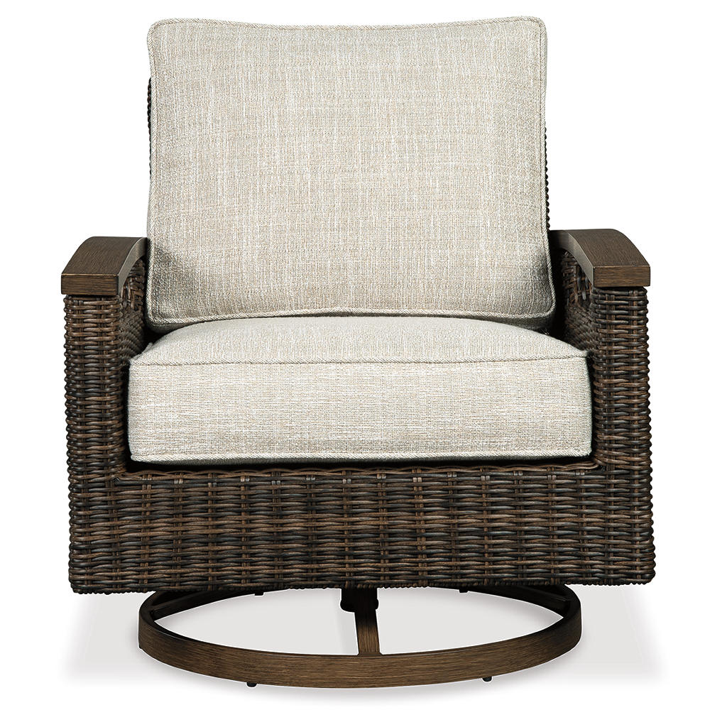 Paradise Trail Outdoor Loveseat, Fire Pit Table and 2 Lounge Chairs Signature Design by Ashley® Uncategorized