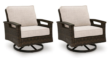 Monterey Point Outdoor Swivel Lounge Chair (Set of 2) Signature Design by Ashley® Outdoor