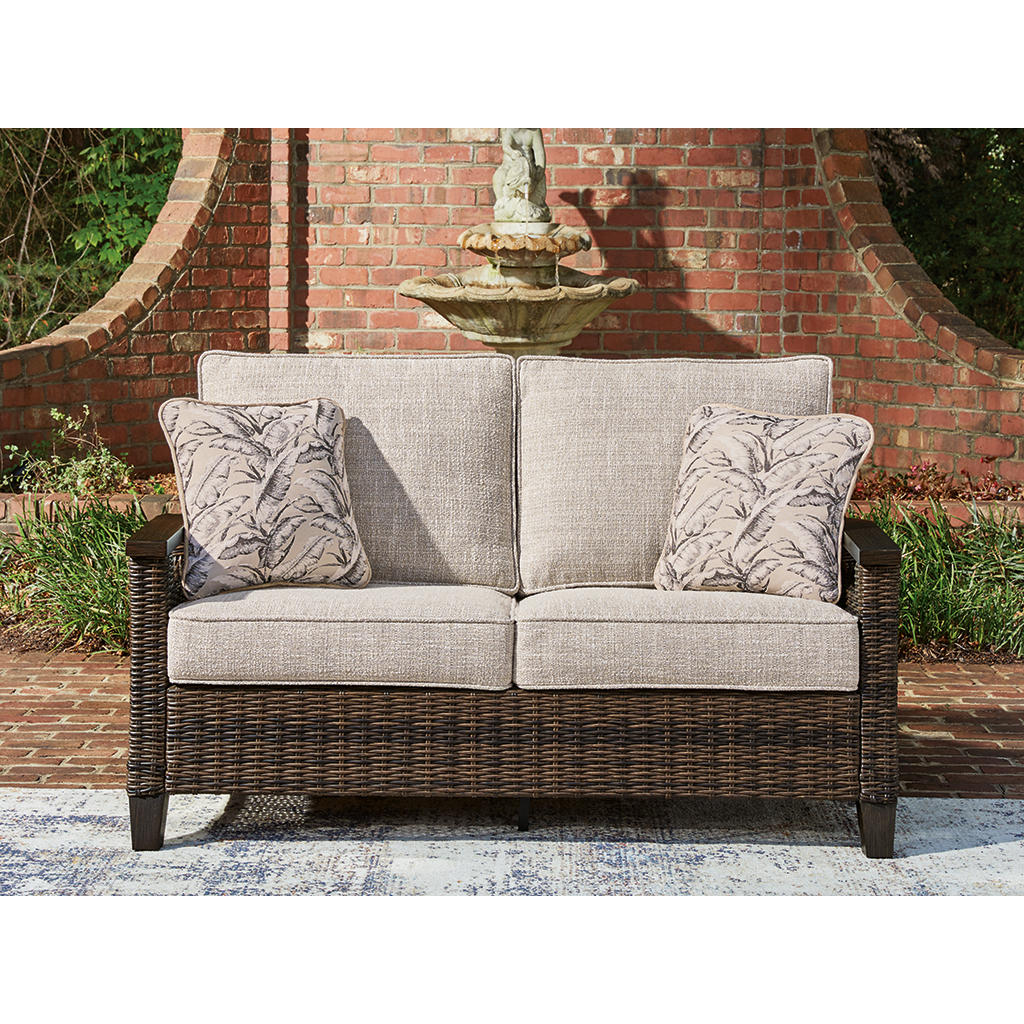 Monterey Point Outdoor Loveseat with Cushion Signature Design by Ashley® Outdoor