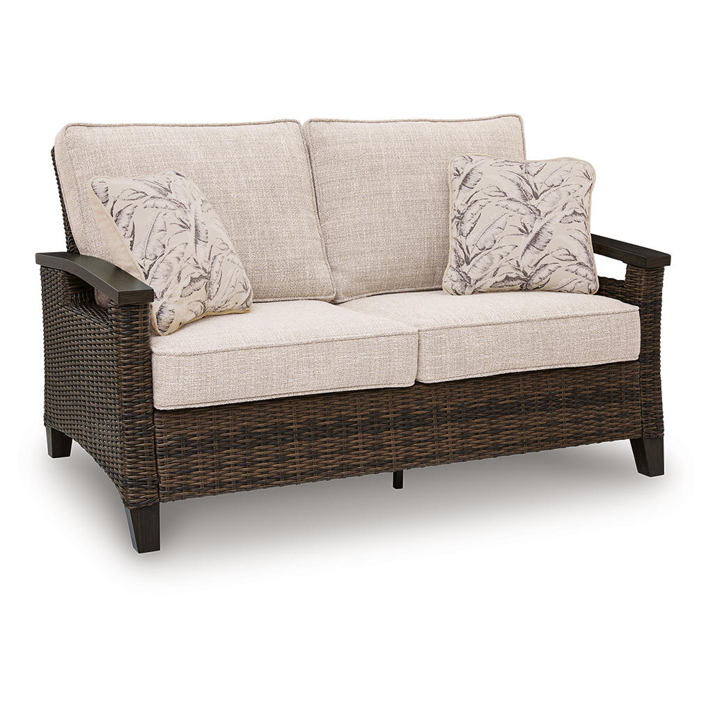 Monterey Point Outdoor Loveseat with Cushion Signature Design by Ashley® Outdoor