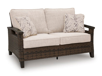 Monterey Point Outdoor Loveseat with Cushion Signature Design by Ashley® Outdoor