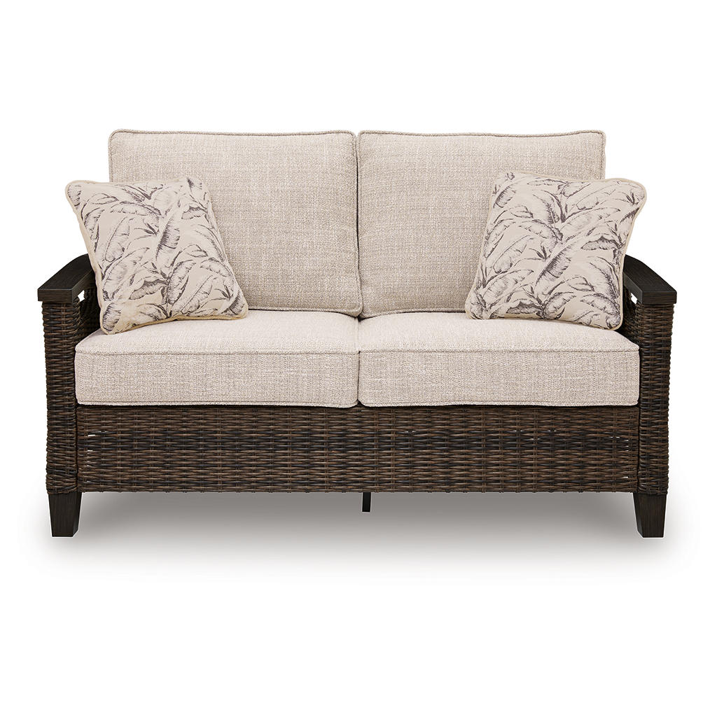 Monterey Point Outdoor Loveseat with Cushion Signature Design by Ashley® Outdoor