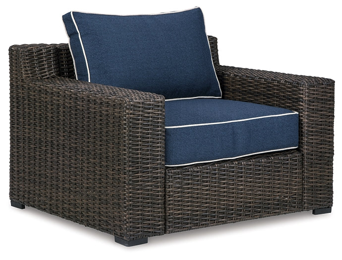 Grasson Lane Outdoor Sofa, 2 Lounge Chairs and Coffee Table