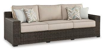 Coastline Bay Outdoor Sofa — Brown Signature Design by Ashley® Outdoor