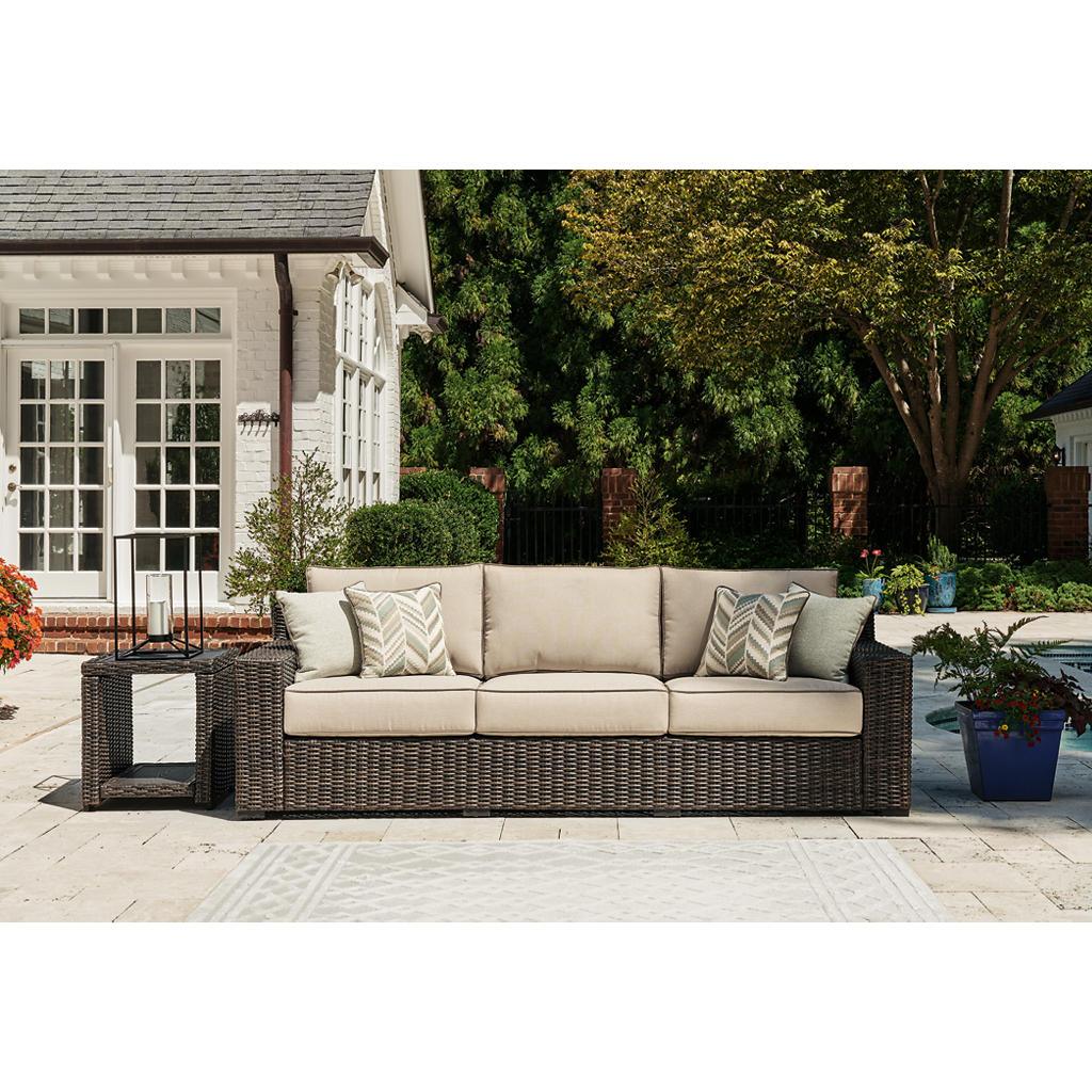 Coastline Bay Outdoor Sofa — Brown Signature Design by Ashley® Outdoor
