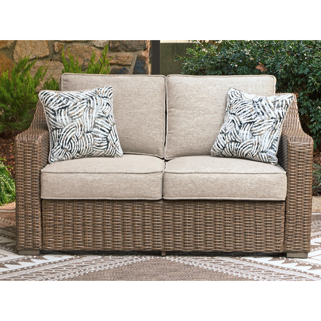 Laguna Heights Outdoor Loveseat with Cushion Signature Design by Ashley® Outdoor