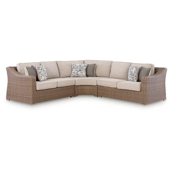 Laguna Heights P1 Outdoor Sectional — Beige Signature Design by Ashley® Outdoor