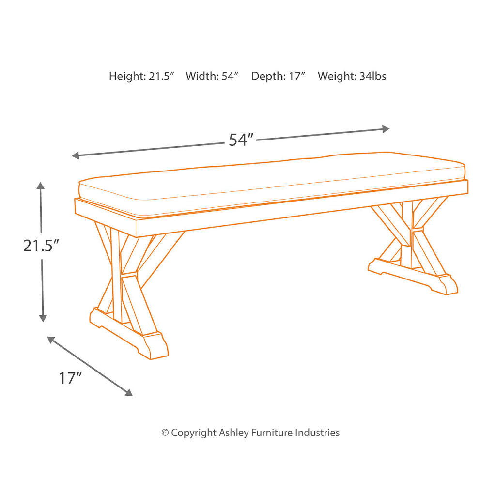 Beachcroft Outdoor Dining Table with 4 Chairs and Bench Signature Design by Ashley® Uncategorized