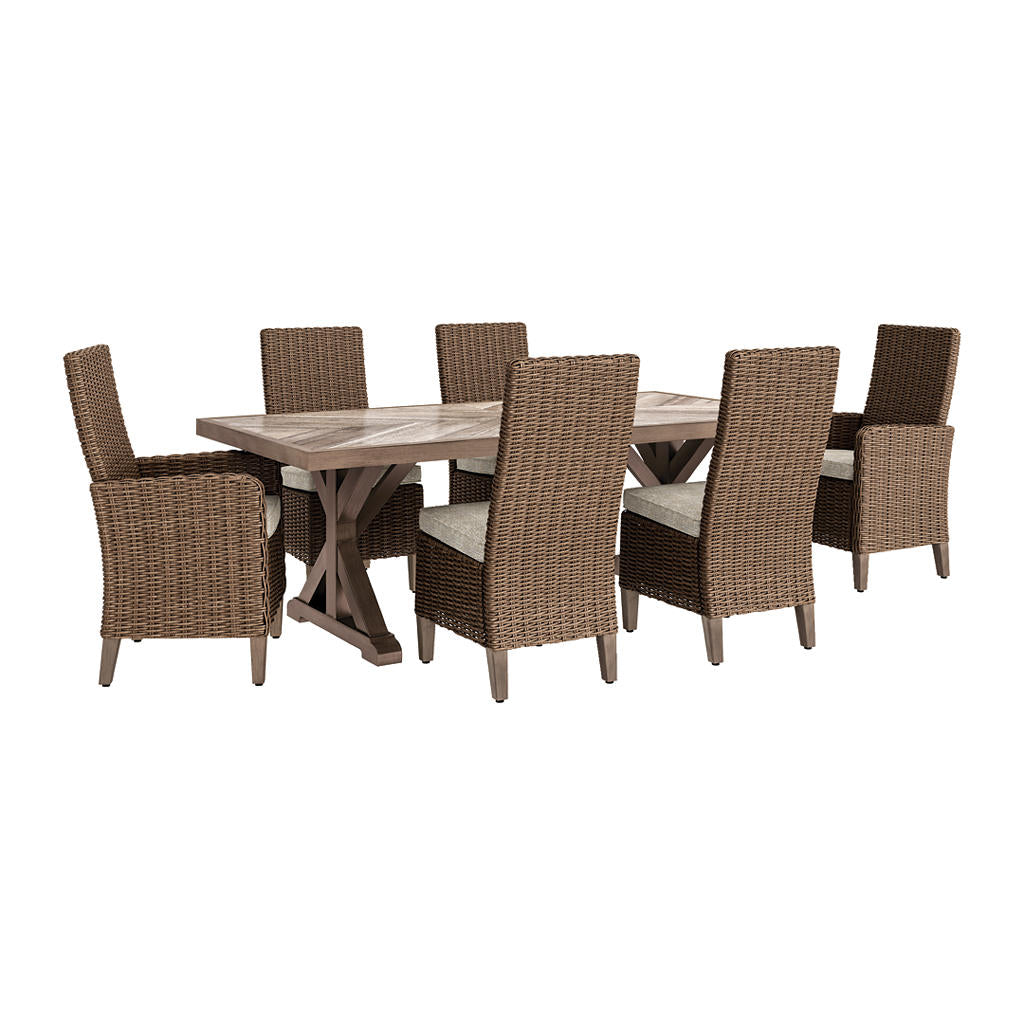 Beachcroft Outdoor Dining Table with 6 Chairs Signature Design by Ashley® Uncategorized