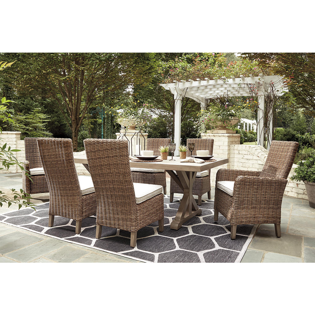 Beachcroft Outdoor Dining Table with 6 Chairs Signature Design by Ashley® Uncategorized