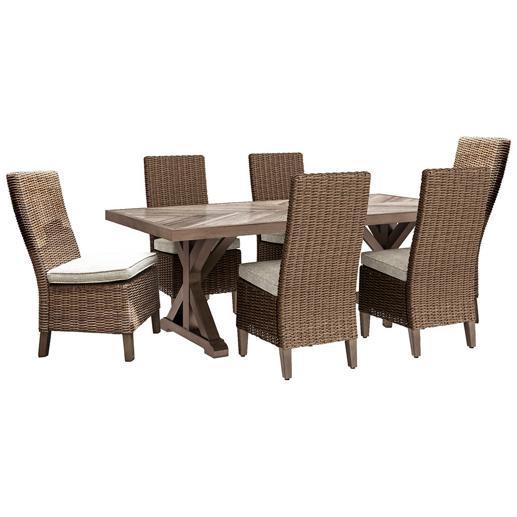 Beachcroft Outdoor Dining Table with 6 Chairs Signature Design by Ashley® Uncategorized