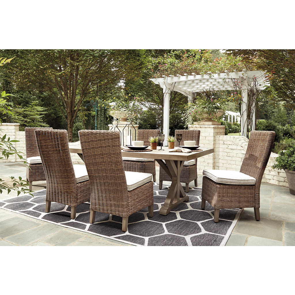 Beachcroft Outdoor Dining Table with 6 Chairs Signature Design by Ashley® Uncategorized