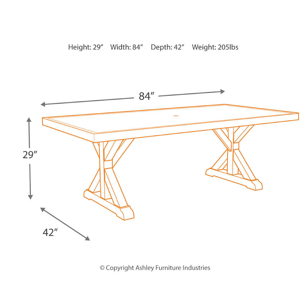 Beachcroft Outdoor Dining Table with 4 Chairs and Bench Signature Design by Ashley® Uncategorized